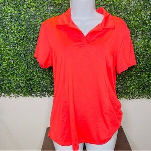 ZeroXposur Women's Vibrant Orange Short Sleeve Top